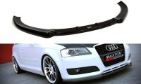 Maxton Design Front extension black gloss - Audi A3 8P...