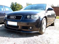 Maxton Design Front extension black gloss - Audi A3 8P...