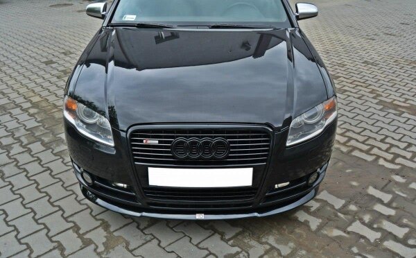 Maxton Design Front Diffuser V.2 black gloss - Audi A4 B7