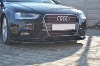 Maxton Design Front Diffuser V.1 black gloss - Audi A4 B8 FL