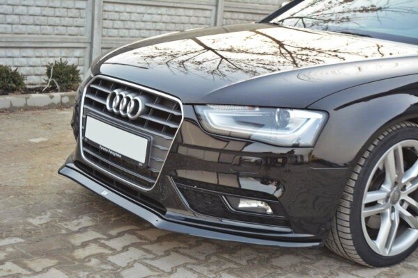 Maxton Design Front Diffuser V.2 schwarz Hochglanz - Audi A4 B8 FL