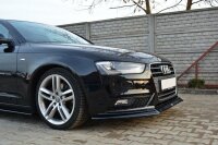 Maxton Design Front Diffuser V.2 black gloss - Audi A4 B8 FL