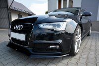 Maxton Design Front extension V.1 black gloss - Audi S5 / A5 S-Line 8T FL