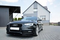 Maxton Design Front extension V.1 black gloss - Audi S5 / A5 S-Line 8T FL