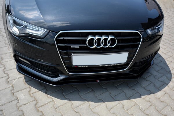 Maxton Design Front extension V.2 black gloss - Audi S5 / A5 S-Line 8T FL