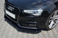 Maxton Design Front extension V.2 black gloss - Audi S5 / A5 S-Line 8T FL