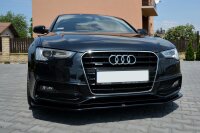 Maxton Design Front extension V.2 black gloss - Audi S5 / A5 S-Line 8T FL