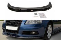 Maxton Design Front extension black gloss - Audi A6...