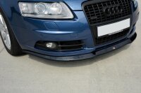 Maxton Design Front extension black gloss - Audi A6 S-Line C6