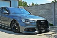 Maxton Design Front extension V.1 black gloss - Audi S6 / A6 S-Line C7