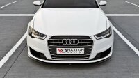 Maxton Design Front extension black gloss - Audi A6 Ultra C7 FL