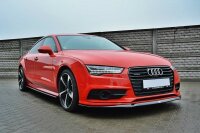 Maxton Design Frontansatz schwarz Hochglanz - Audi S7 / A7 S-Line C7 FL