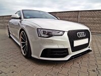 Maxton Design Front extension black gloss - Audi RS5 8T