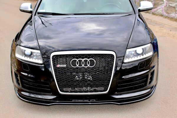 Maxton Design Front extension black gloss - Audi RS6 C6