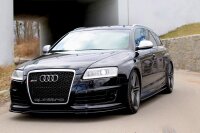 Maxton Design Front extension black gloss - Audi RS6 C6