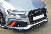 Maxton Design Front extension V.1 black gloss - Audi RS6...