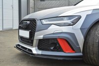 Maxton Design Front extension V.1 black gloss - Audi RS6 C7 / C7 FL