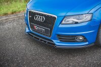 Maxton Design Front extension black gloss - Audi S4 / A4 S-Line B8