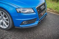 Maxton Design Front extension black gloss - Audi S4 / A4 S-Line B8