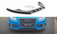 Maxton Design Front extension black gloss - Audi S4 / A4 S-Line B8