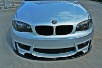 Maxton Design Front extension black gloss - BMW 1 Series E87 M-Design