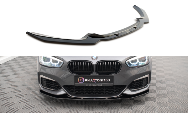 Maxton Design Frontansatz V.1 schwarz Hochglanz - BMW 1er F20/F21 M-Power Facelift
