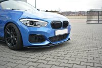 Maxton Design Front extension V.1 black gloss - BMW 1 Series F20/F21 M-Power Facelift