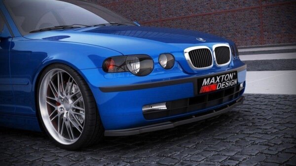 Maxton Design Front extension black gloss - BMW 3 Series E46 COMPACT