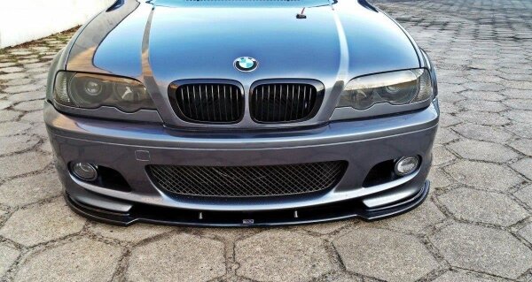 Maxton Design Front extension V.1 black gloss - BMW 3 Series E46 M Package Coupe