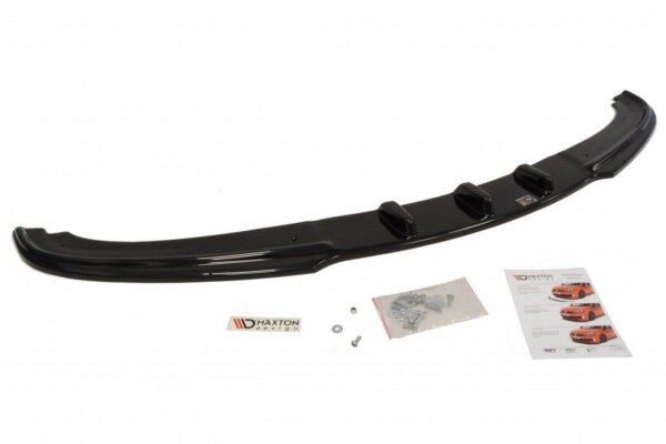 Maxton Design Front extension V.1 black gloss - BMW 3 Series E90 / E91 Facelift