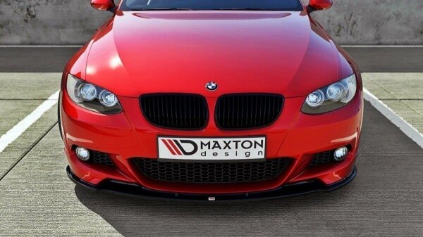 Maxton Design Front extension black gloss - BMW 3 Series E92 M Package Pre-Facelift