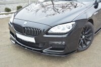 Maxton Design Front extension black gloss - BMW 6 Series...