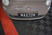 Maxton Design Front extension V.1 black gloss - Fiat 500...