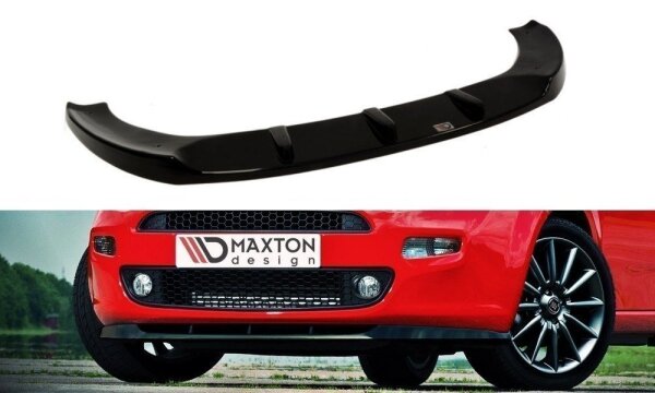 Maxton Design Front extension black gloss - Fiat Punto Standard Facelift, Pre-Facelift