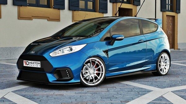 Maxton Design Front extension for (Focus RS Look bumper) Ford Fiesta MK7 FL