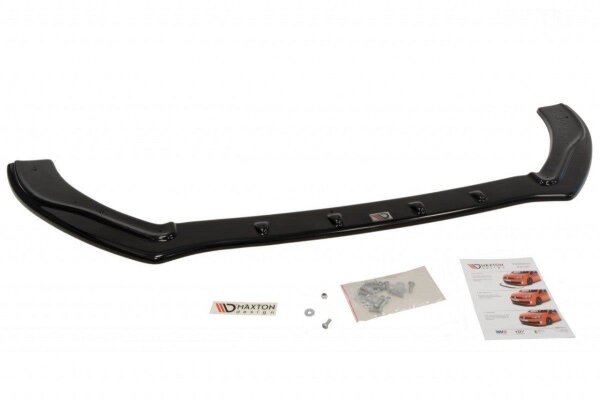 Maxton Design Front extension black gloss - Ford Fiesta ST-Line MK7 FL