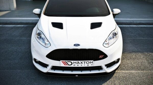 Maxton Design Front extension V.2 black gloss - Ford Fiesta ST MK7 FL