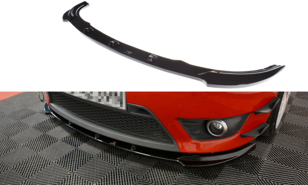Maxton Design Front extension V.1 black gloss - Ford Fiesta ST MK6