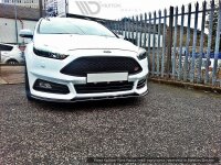 Maxton Design Front extension V.1 black gloss - Ford Focus ST MK3 FL