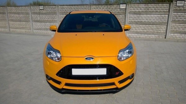 Maxton Design Front extension V.1 black gloss - Ford Focus ST MK3