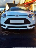 Maxton Design Front extension V.1 black gloss - Ford Focus ST MK3