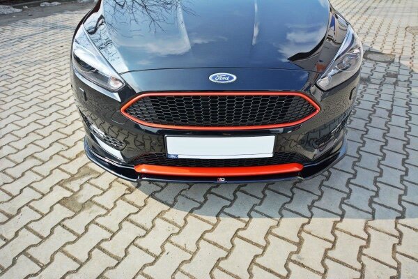 Maxton Design Frontansatz V.2 schwarz Hochglanz - Ford Focus ST-Line MK3 FL