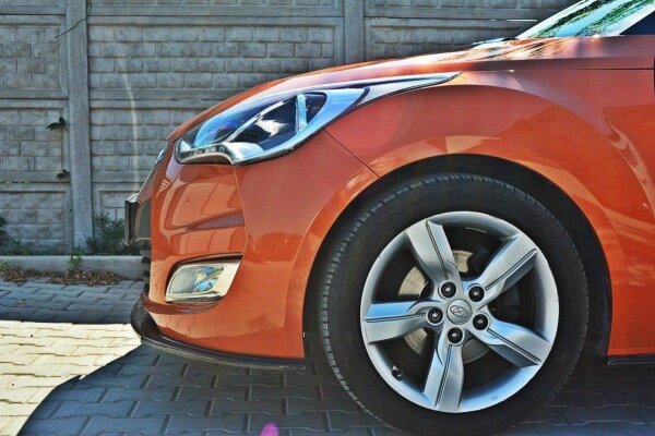 Maxton Design Frontansatz schwarz Hochglanz - Hyundai Veloster