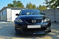 Maxton Design Front extension black gloss - Mazda 3 MPS MK1 (Pre-Facelift)