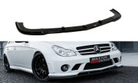 Maxton Design Front extension black gloss - Mercedes C-Class C219 black gloss - W204 AMG Look