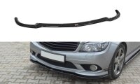 Maxton Design Front extension black gloss - Mercedes C W204 AMG-Line (Pre-Facelift)