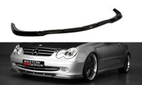 Maxton Design Front extension black gloss - Mercedes CLK W 209 for Standard bumper