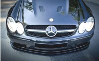 Maxton Design Frontansatz schwarz Hochglanz - Mercedes CLK W209 BLACK (SL Black Series Look)