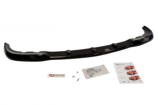 Maxton Design Front extension black gloss - Mercedes CLK W209 for AMG