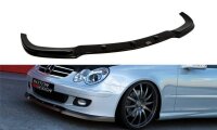 Maxton Design Front extension black gloss - Mercedes CLK W209 Facelift for Serie